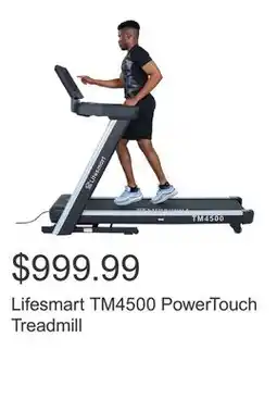 Costco Lifesmart TM4500 PowerTouch Treadmill offer