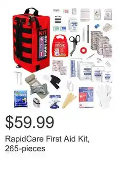 Costco RapidCare First Aid Kit, 265-pieces offer