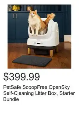 Costco PetSafe ScoopFree OpenSky Self-Cleaning Litter Box, Starter Bundle offer
