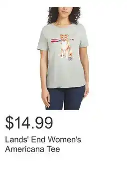 Costco Lands' End Women's Americana Tee offer
