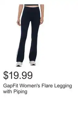 Costco GapFit Women's Flare Legging with Piping offer