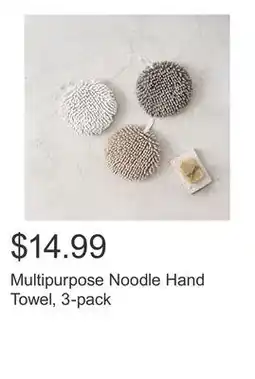 Costco Multipurpose Noodle Hand Towel, 3-pack offer