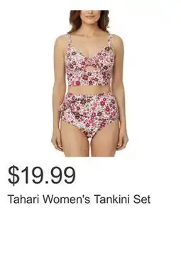 Costco Tahari Women's Tankini Set offer