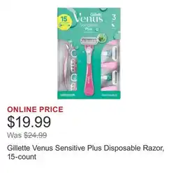Costco Gillette Venus Sensitive Plus Disposable Razor, 15-count offer