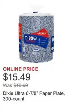 Costco Dixie Ultra 6-7/8 Paper Plate, 300-count offer