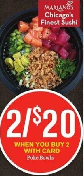 Mariano's Poke Bowls offer