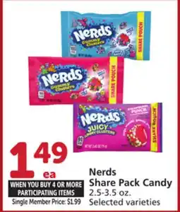 Vons Nerds Share Pack Candy offer