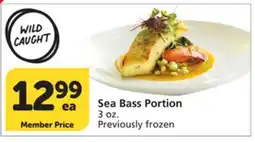 Vons Sea Bass Portion offer