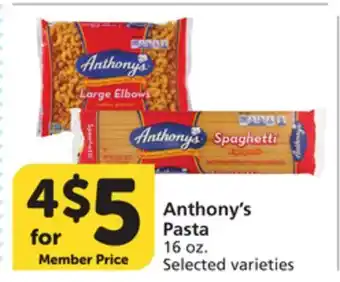 Vons Anthony's Pasta offer