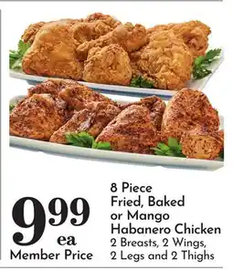 Pavilions 8 Piece Fried, Baked or Mango Habanero Chicken offer