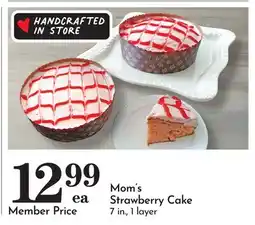 Pavilions Mom's Strawberry Cake offer