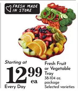 Pavilions Fresh Fruit or Vegetable Tray offer