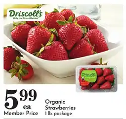 Pavilions Driscoll's Organic Strawberries offer