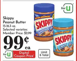 Pavilions Skippy Peanut Butter offer