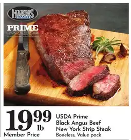 Pavilions USDA Prime Black Angus Beef New York Strip Steak offer