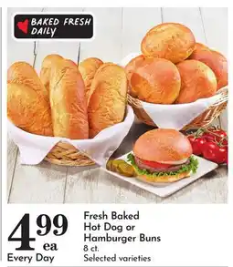 Pavilions Fresh Baked Hot Dog or Hamburger Buns offer