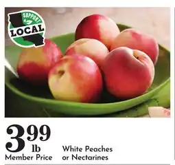 Pavilions White Peaches or Nectarines offer