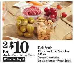 Pavilions Deli Fresh Quad or Duo Snacker offer