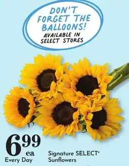 Pavilions Signature SELECT Sunflowers offer