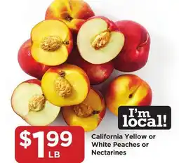 Food 4 Less California Yellow or White Peaches or Nectarines offer