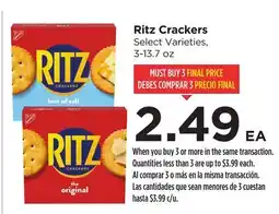 Food 4 Less Ritz Crackers offer