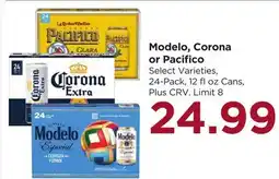 Food 4 Less Modelo, Corona or Pacifico offer