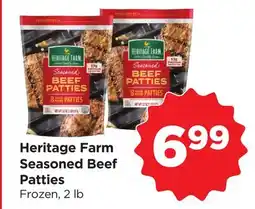 Food 4 Less Heritage Farm Seasoned Beef Patties offer