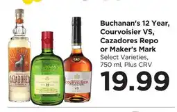Food 4 Less Buchanan's 12 Year, Courvoisier VS, Cazadores Repo or Maker's Mark offer