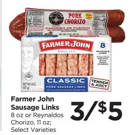 Food 4 Less Farmer John Sausage Links offer