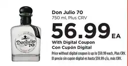 Food 4 Less Don Julio 70 offer