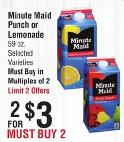 Smart & Final Minute Maid Punch or Lemonade offer