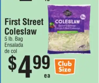 Smart & Final First Street Coleslaw offer