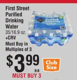 Smart & Final First Street Purified Drinking Water offer