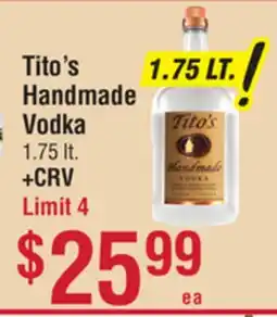 Smart & Final Tito's Handmade Vodka offer