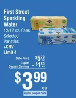 Smart & Final First Street Sparkling Water offer