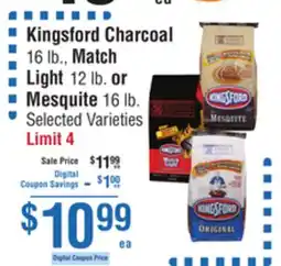 Smart & Final Kingsford Charcoal, Match Light or Mesquite offer