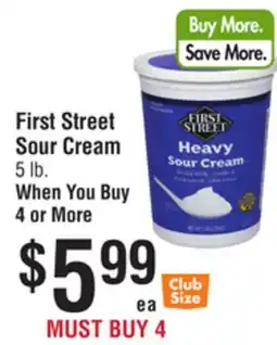 Smart & Final First Street Sour Cream offer