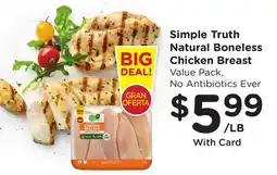 Ralphs Simple Truth Natural Boneless Chicken Breast offer