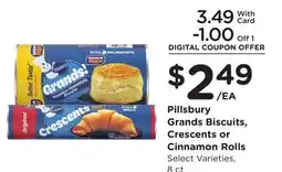 Ralphs Pillsbury Grands Biscuits, Crescents or Cinnamon Rolls offer
