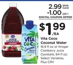Ralphs Vita Coco Coconut Water offer