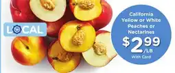 Ralphs California Yellow or White Peaches or Nectarines offer