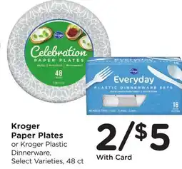 Ralphs Kroger Paper Plates offer
