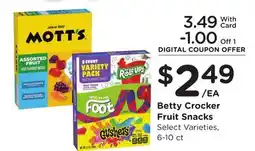 Ralphs Betty Crocker Fruit Snacks offer