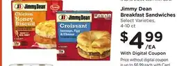 Ralphs Jimmy Dean Breakfast Sandwiches offer