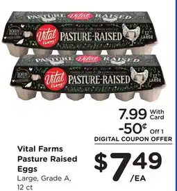 Ralphs Vital Farms Pasture Raised Eggs offer