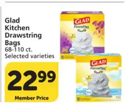 Albertsons Glad Kitchen Drawstring Bags offer