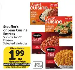 Albertsons Stouffer's or Lean Cuisine Entrées offer