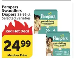 Albertsons Pampers Swaddlers Diapers offer