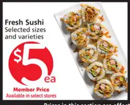 Albertsons Fresh Sushi offer