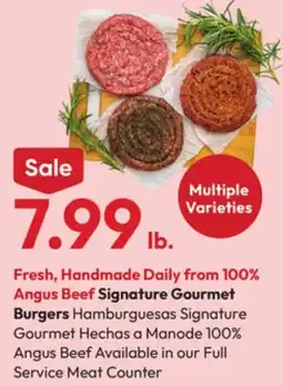 Stater Bros Signature Gourmet Burgers offer
